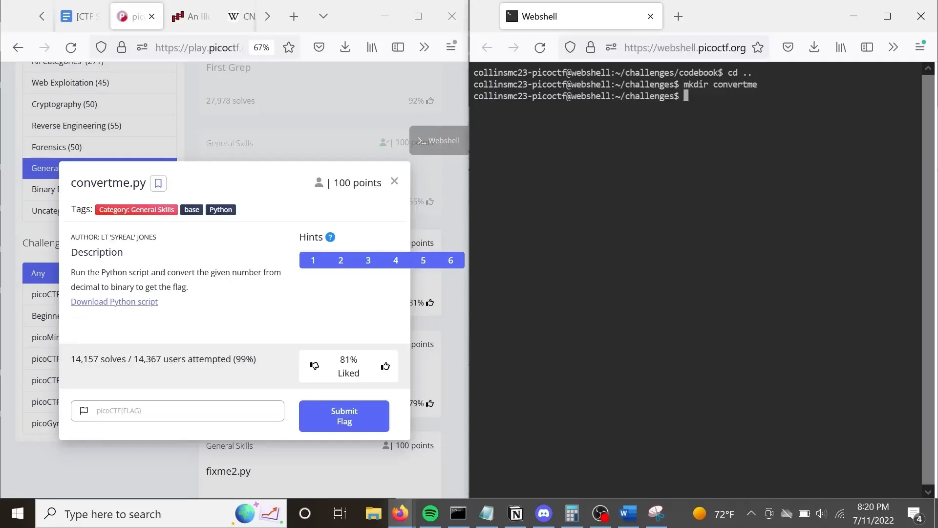 השתתפות ב-CTFs